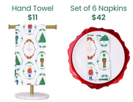 The Royal Standard Christmas Nutcracker Waltz Towels and Napkins