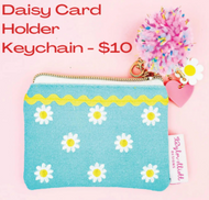 Daisy Card Holder Keychain