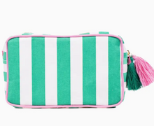 The Royal Standard Emerald Striped Cosmetic Bag