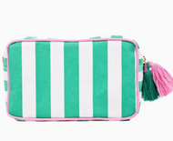 The Royal Standard Emerald Striped Cosmetic Bag