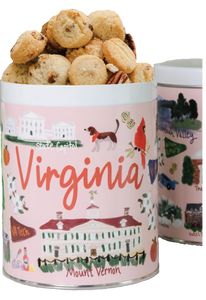 Watanut Pecan Shortbread Cookies in Virginia Gift Tin