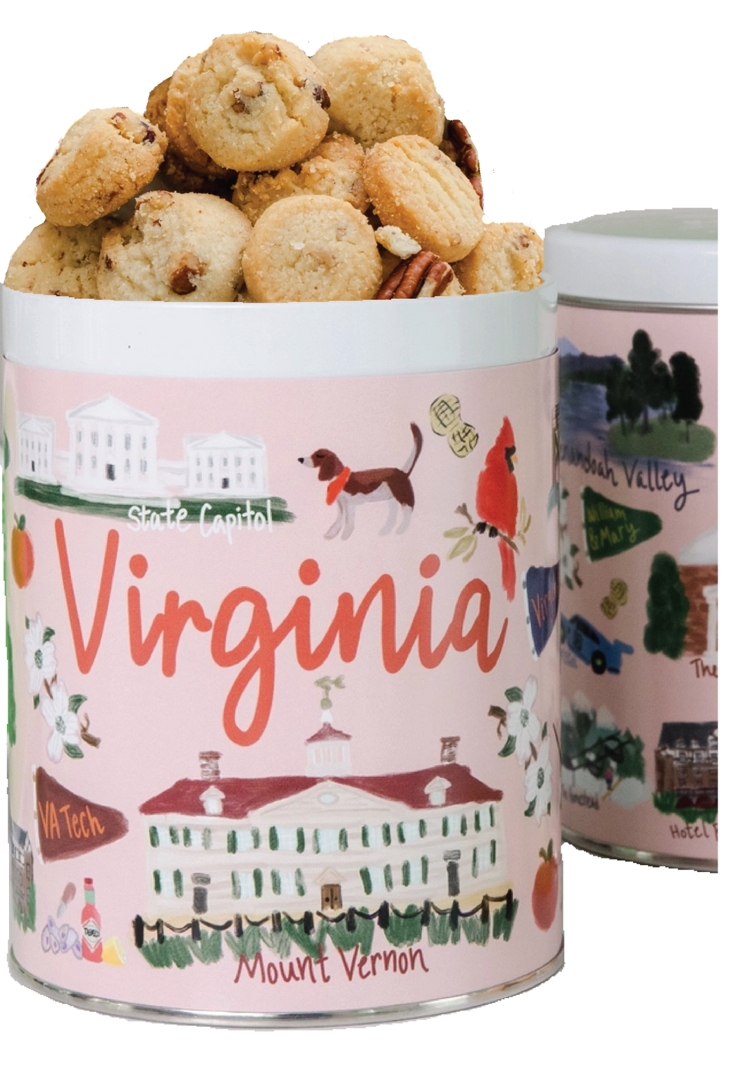 Watanut Pecan Shortbread Cookies in Virginia Gift Tin